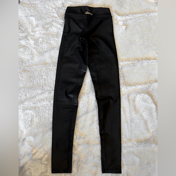 LABELLAMAFIA black shiny leggings. Size small. - Picture 2 of 7